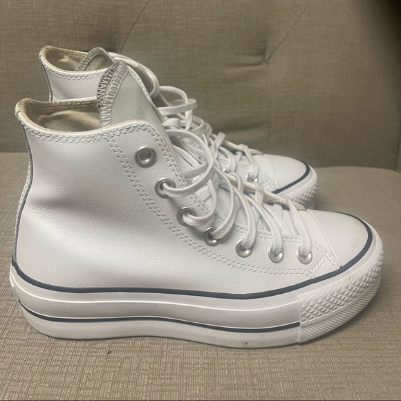 COPY - COPY - Platform Leather Converse - Picture 7 of 9